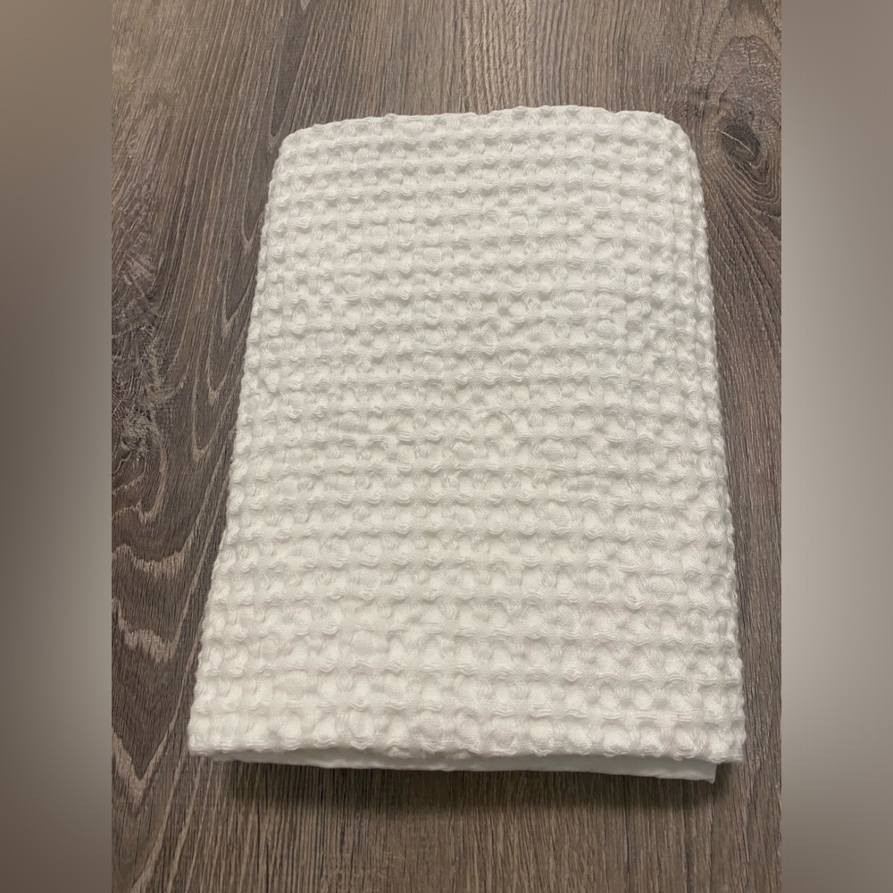 Ethan Allen White Waffle Pillow Sham - Standard